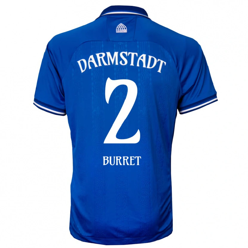 Danxen Kinderen Kiran Burret #2 Blauw Wit Thuisshirt Thuistenue 2025/26 T-Shirt België