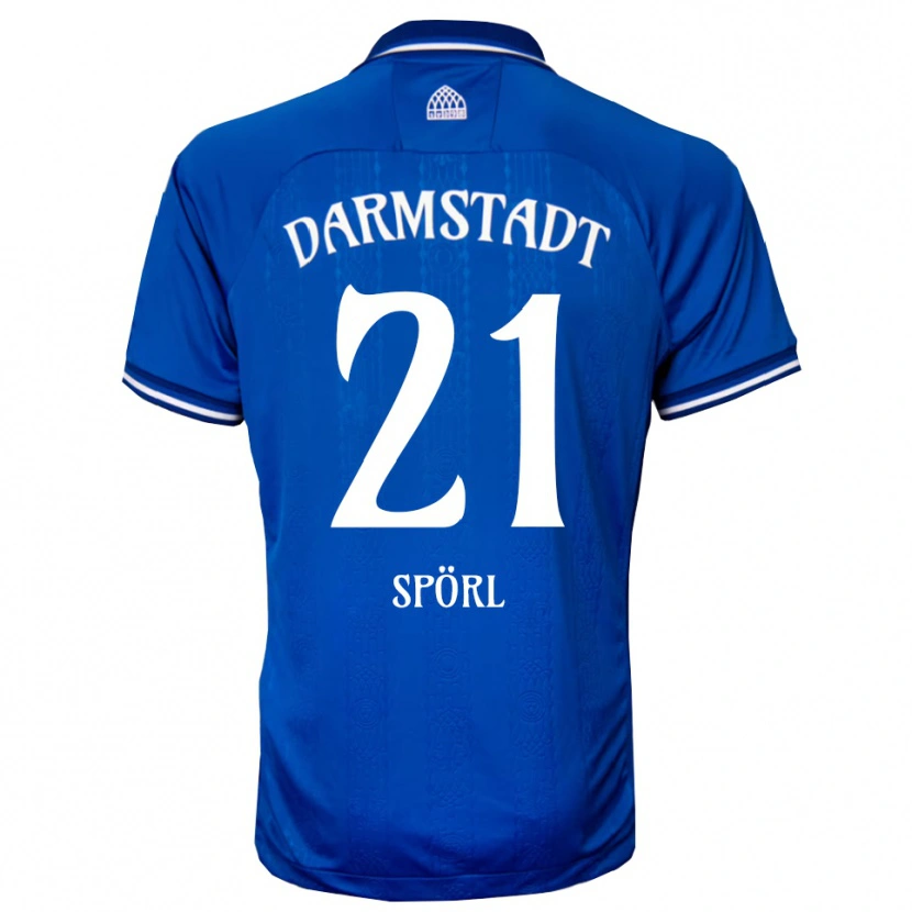 Danxen Kinderen Luca Spörl #21 Blauw Wit Thuisshirt Thuistenue 2025/26 T-Shirt België