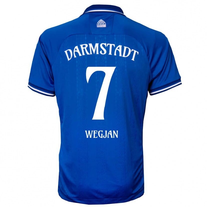 Danxen Kinderen Jesse Wegjan #7 Blauw Wit Thuisshirt Thuistenue 2025/26 T-Shirt België