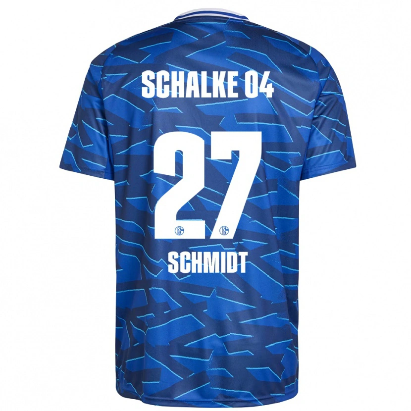Danxen Kinderen Tim Schmidt #27 Koningsblauw Wit Thuisshirt Thuistenue 2025/26 T-Shirt België
