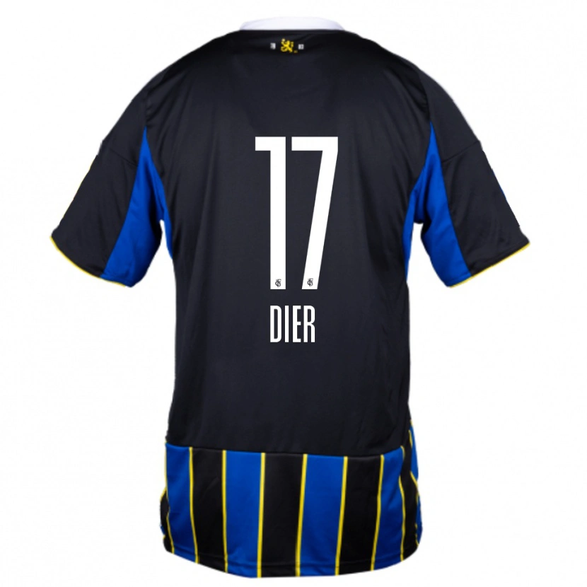 Danxen Kinderen Lucas Dier #17 Blauw Zwart Geel Thuisshirt Thuistenue 2025/26 T-Shirt België