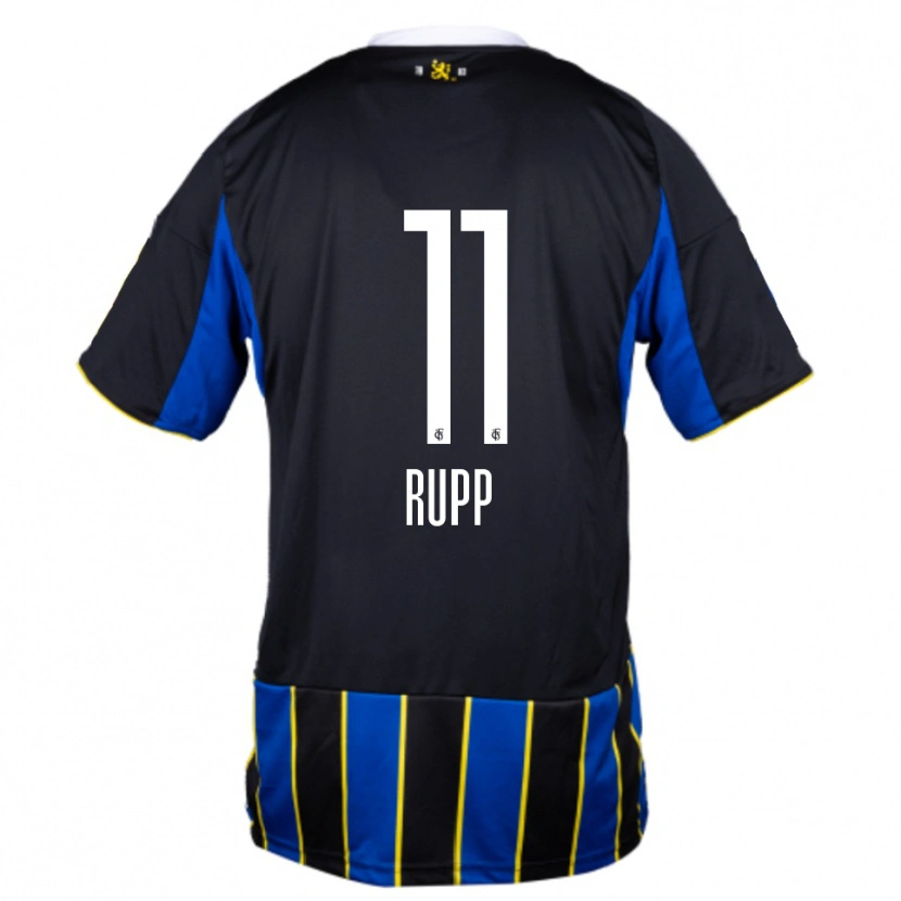 Danxen Kinderen Finn Rupp #11 Blauw Zwart Geel Thuisshirt Thuistenue 2025/26 T-Shirt België