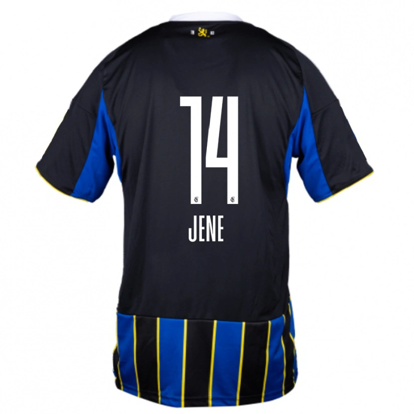 Danxen Kinderen Maximilian Jene #14 Blauw Zwart Geel Thuisshirt Thuistenue 2025/26 T-Shirt België