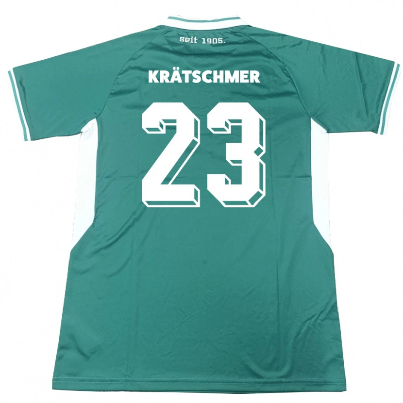 Danxen Kinderen Pius Krätschmer #23 Groen Wit Thuisshirt Thuistenue 2025/26 T-Shirt België