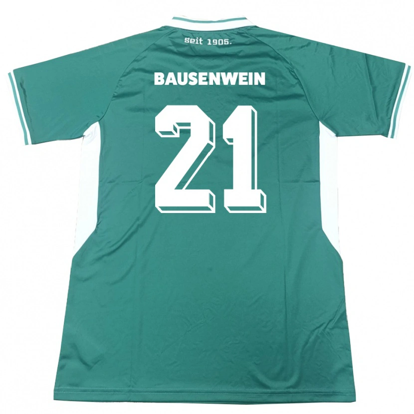 Danxen Kinderen Lauris Bausenwein #21 Groen Wit Thuisshirt Thuistenue 2025/26 T-Shirt België