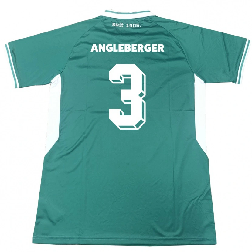 Danxen Kinderen Devin Angleberger #3 Groen Wit Thuisshirt Thuistenue 2025/26 T-Shirt België