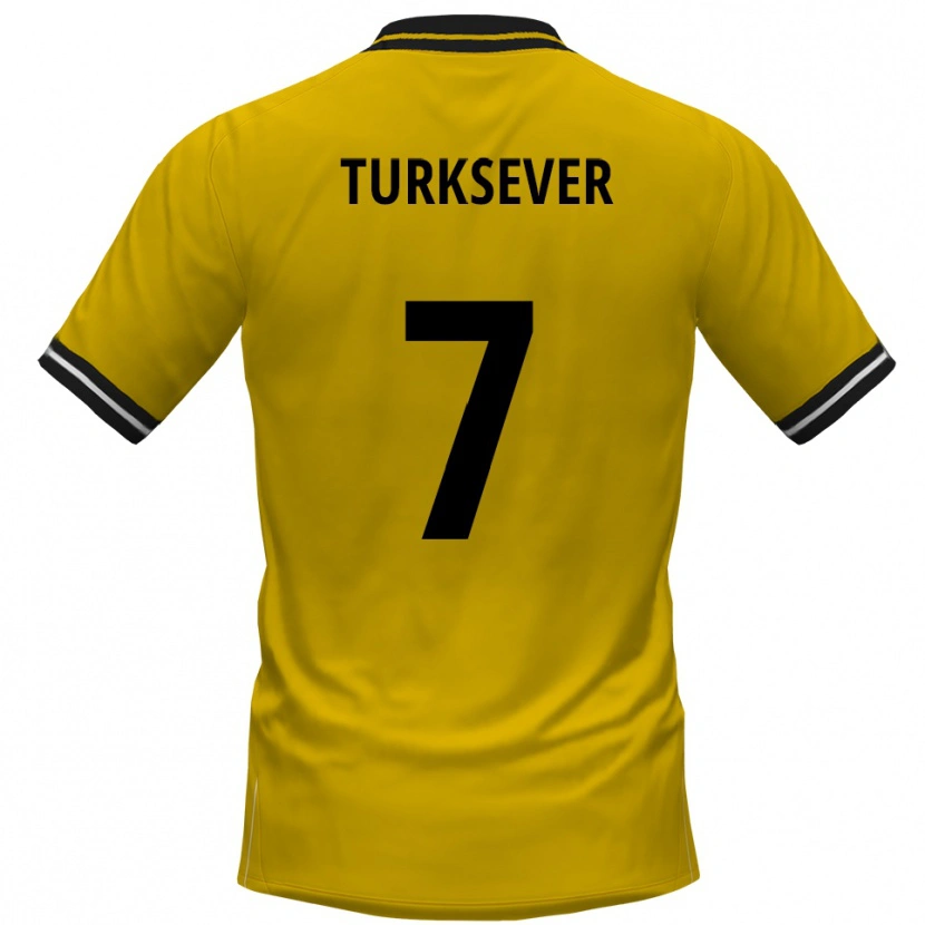 Danxen Kinderen Emre Türksever #7 Geel Zwart Thuisshirt Thuistenue 2025/26 T-Shirt België