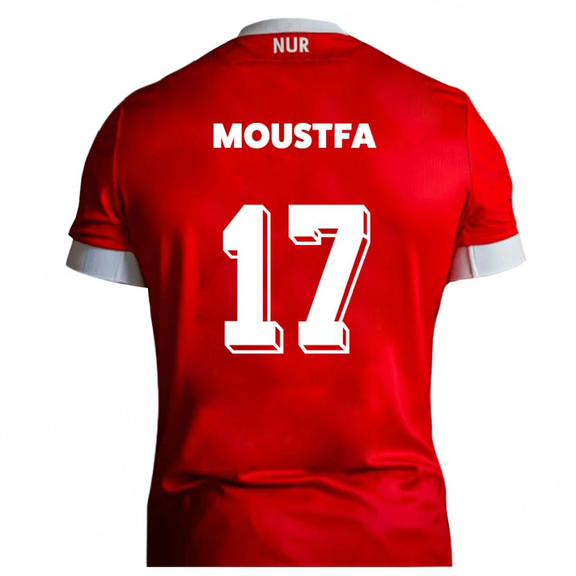Danxen Kinderen Can Moustfa #17 Rood Wit Thuisshirt Thuistenue 2025/26 T-Shirt België