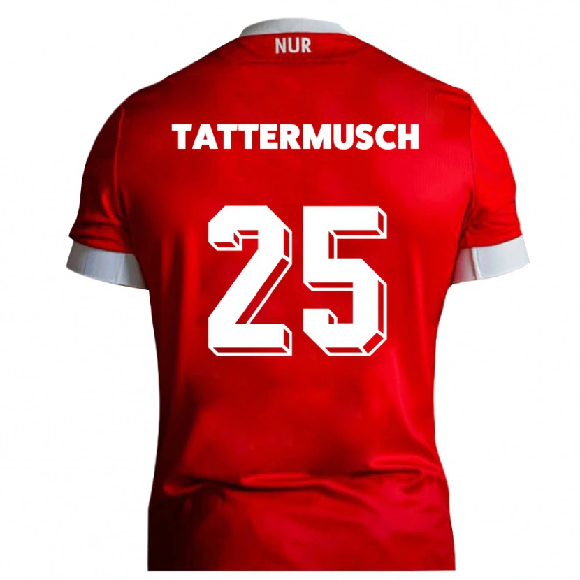 Danxen Kinderen Ted Tattermusch #25 Rood Wit Thuisshirt Thuistenue 2025/26 T-Shirt België