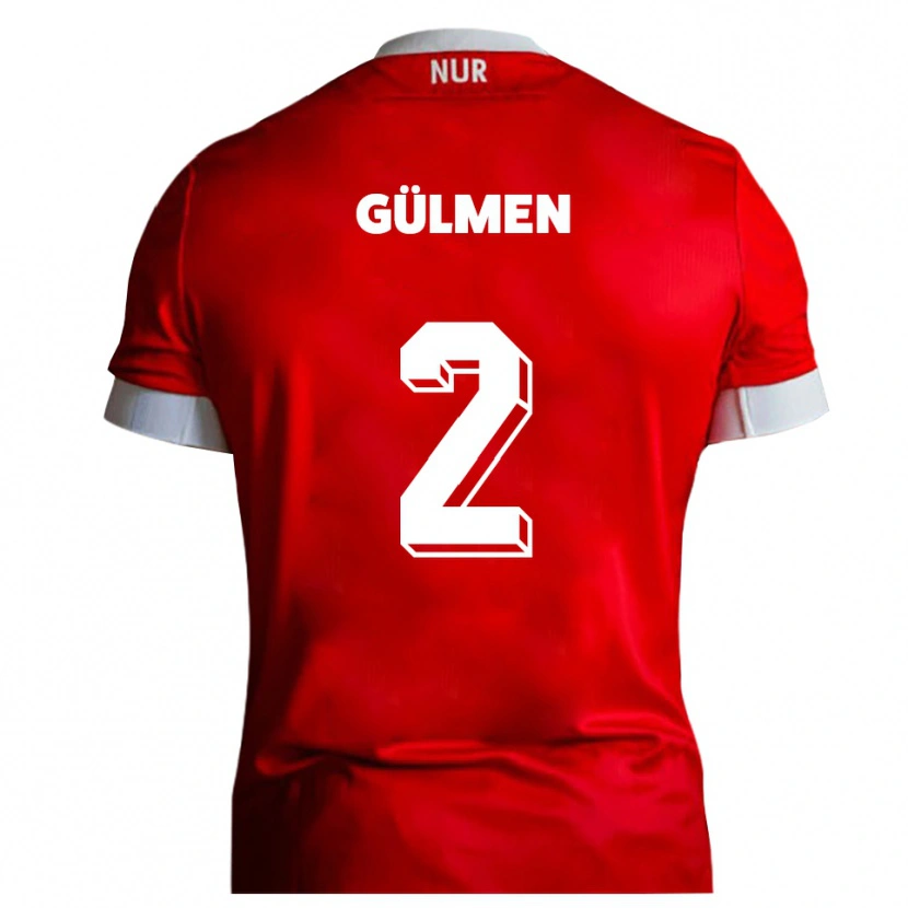 Danxen Kinderen Kubilay Gülmen #2 Rood Wit Thuisshirt Thuistenue 2025/26 T-Shirt België