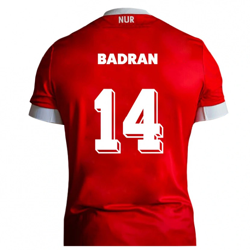 Danxen Kinderen Ahmad Badran #14 Rood Wit Thuisshirt Thuistenue 2025/26 T-Shirt België