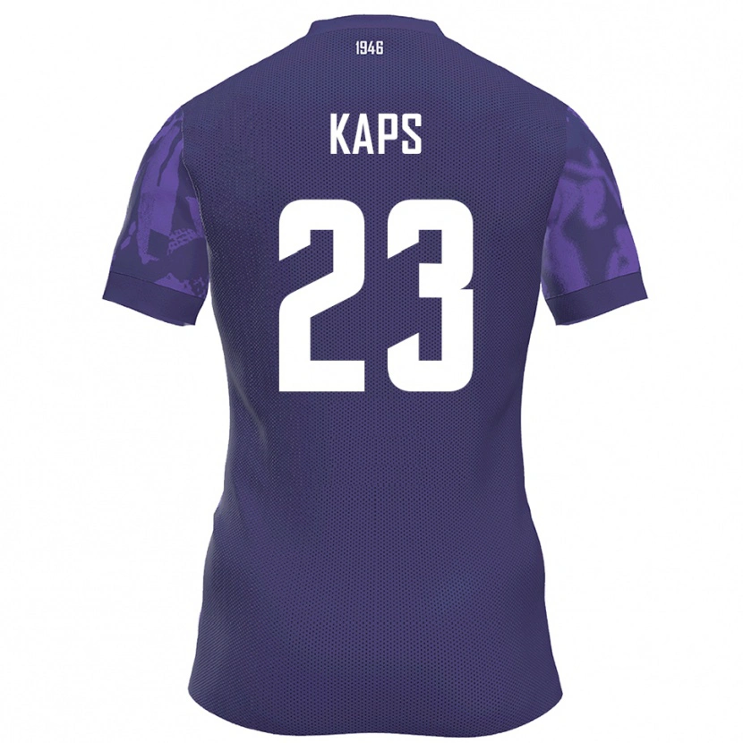 Danxen Kinderen Hugo Kaps #23 Paars Wit Thuisshirt Thuistenue 2025/26 T-Shirt België