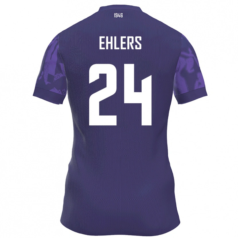 Danxen Kinderen Jannic Ehlers #24 Paars Wit Thuisshirt Thuistenue 2025/26 T-Shirt België
