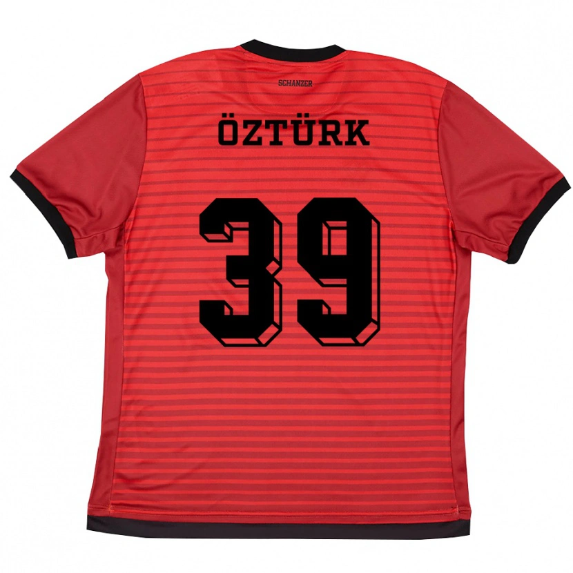 Danxen Kinderen Berkay Öztürk #39 Rood Zwart Thuisshirt Thuistenue 2025/26 T-Shirt België