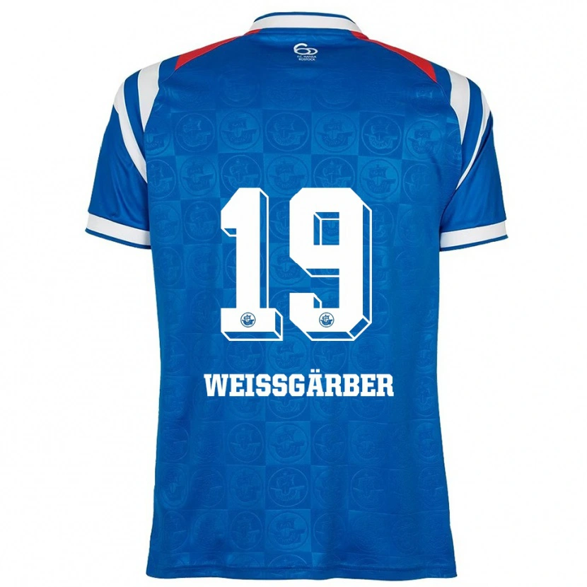 Danxen Kinderen Ronja Weißgärber #19 Blauw Wit Rood Thuisshirt Thuistenue 2025/26 T-Shirt België