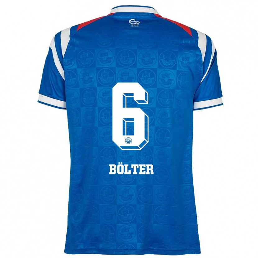 Danxen Kinderen Marc Bölter #6 Blauw Wit Rood Thuisshirt Thuistenue 2025/26 T-Shirt België
