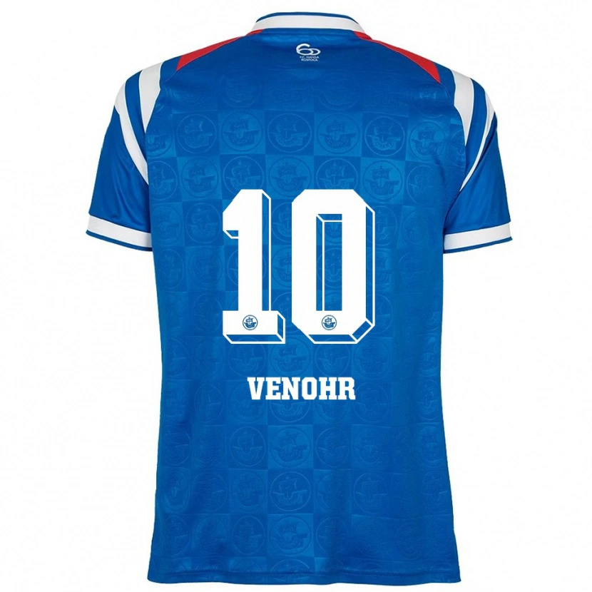 Danxen Kinderen Matheo Venohr #10 Blauw Wit Rood Thuisshirt Thuistenue 2025/26 T-Shirt België