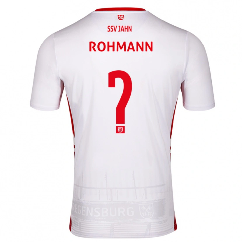 Danxen Kinderen Jonas Rohmann #0 Wit Rood Thuisshirt Thuistenue 2025/26 T-Shirt België