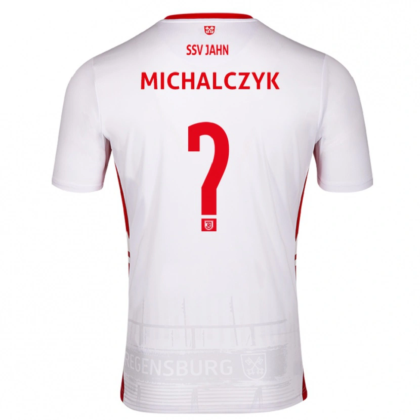 Danxen Kinderen Fabian Michalczyk #0 Wit Rood Thuisshirt Thuistenue 2025/26 T-Shirt België
