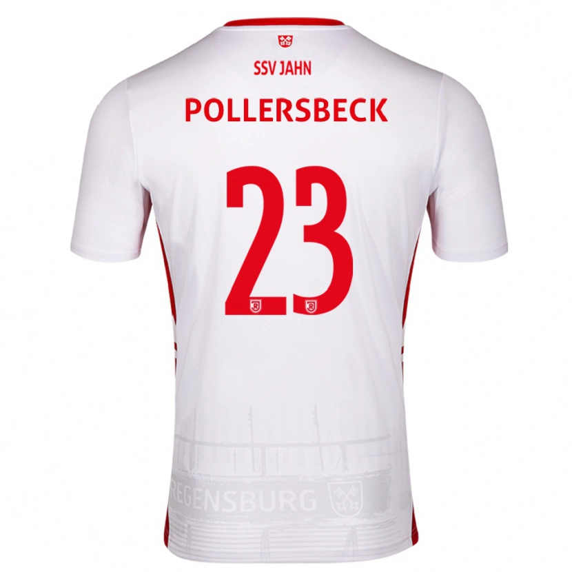 Danxen Kinderen Julian Pollersbeck #23 Wit Rood Thuisshirt Thuistenue 2025/26 T-Shirt België