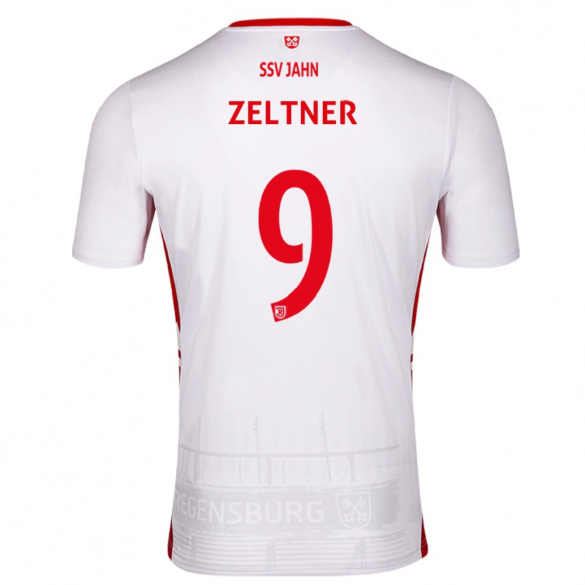 Danxen Kinderen Milan Zeltner #9 Wit Rood Thuisshirt Thuistenue 2025/26 T-Shirt België
