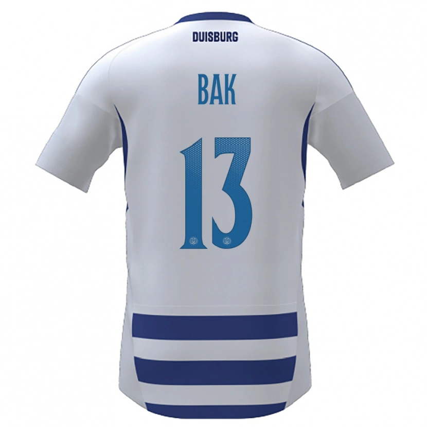 Danxen Kinderen Jolina Bak #13 Wit Blauw Thuisshirt Thuistenue 2025/26 T-Shirt België