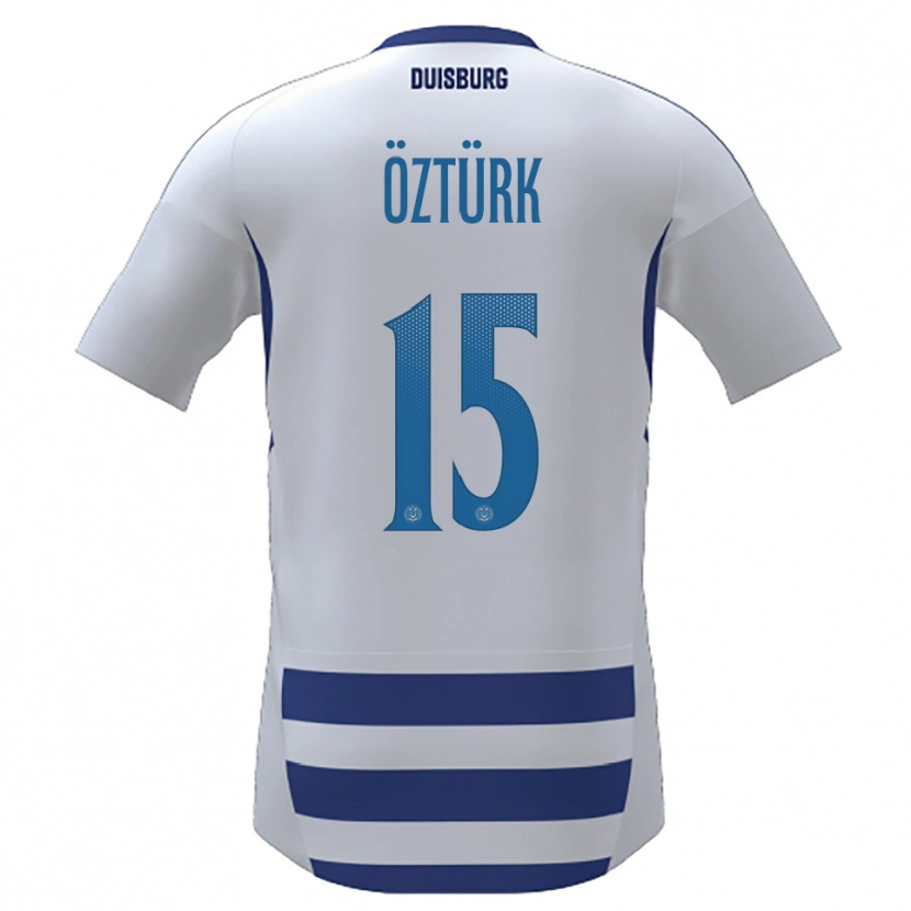 Danxen Kinderen Melisa Öztürk #15 Wit Blauw Thuisshirt Thuistenue 2025/26 T-Shirt België