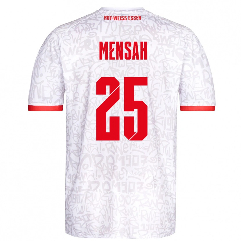 Danxen Kinderen Franklin Opoku-Mensah #25 Wit Rood Thuisshirt Thuistenue 2025/26 T-Shirt België
