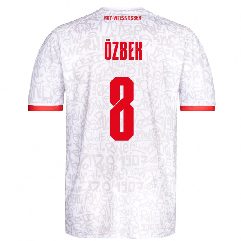 Danxen Kinderen Boran Özbek #8 Wit Rood Thuisshirt Thuistenue 2025/26 T-Shirt België