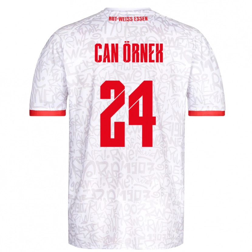 Danxen Kinderen Eray Can Örnek #24 Wit Rood Thuisshirt Thuistenue 2025/26 T-Shirt België