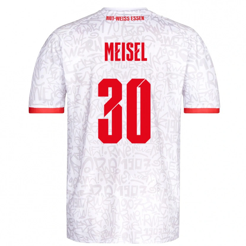 Danxen Kinderen Kelsey Owusu #30 Wit Rood Thuisshirt Thuistenue 2025/26 T-Shirt België