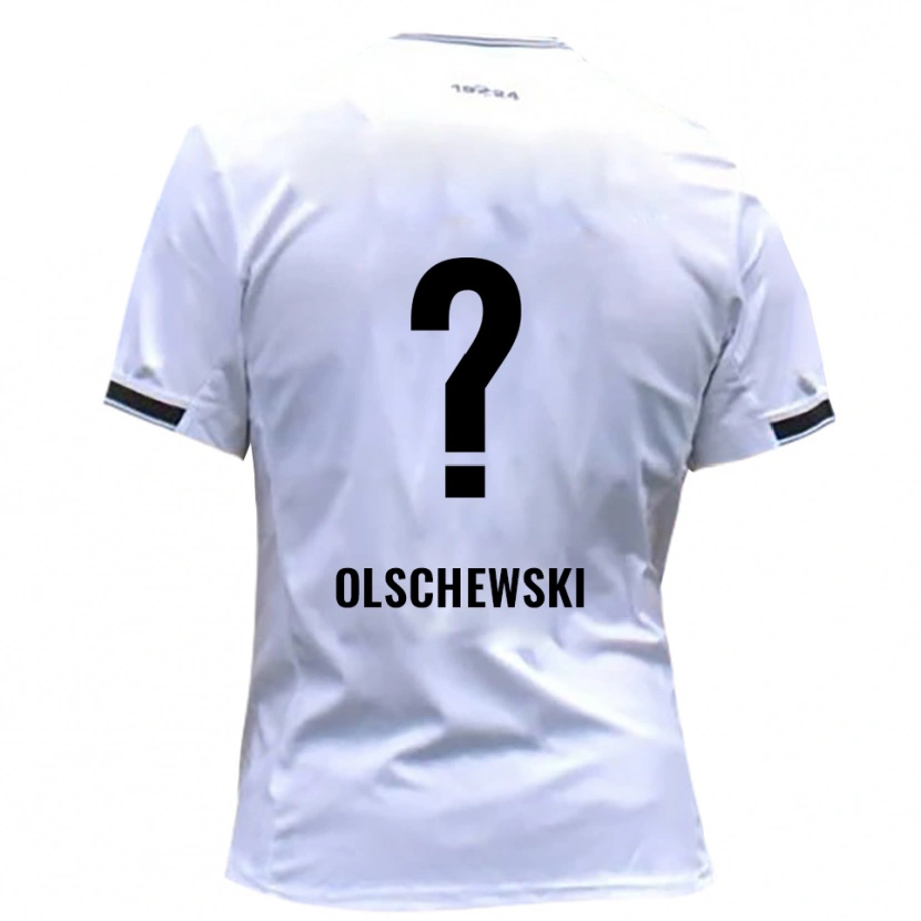 Danxen Kinderen Jan Olschewski #0 Wit Rood Thuisshirt Thuistenue 2025/26 T-Shirt België