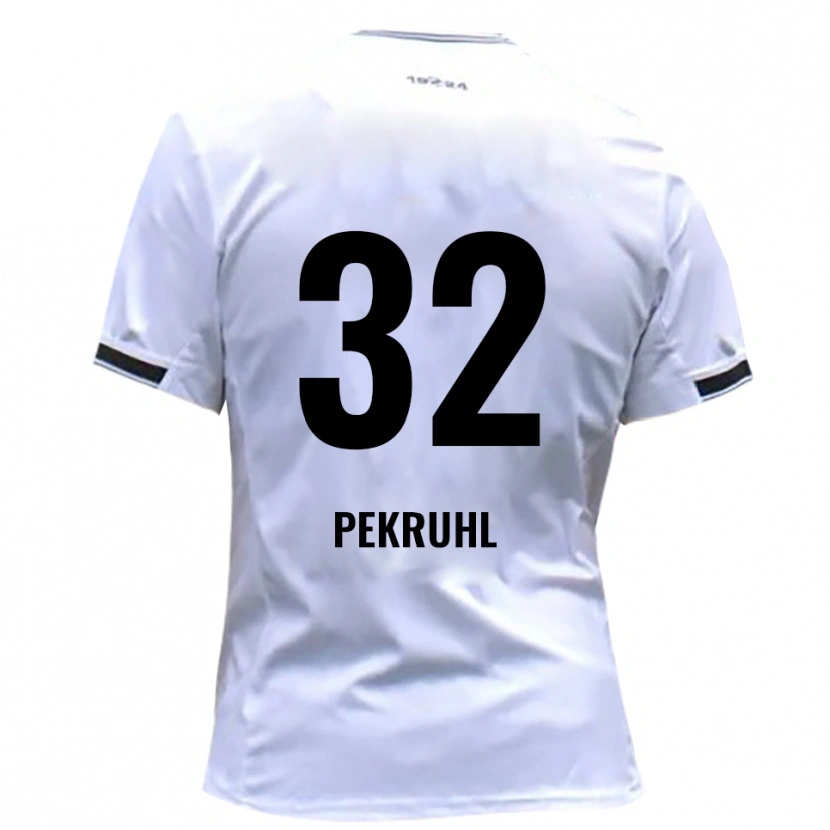 Danxen Kinderen Fabian Pekruhl #32 Wit Rood Thuisshirt Thuistenue 2025/26 T-Shirt België