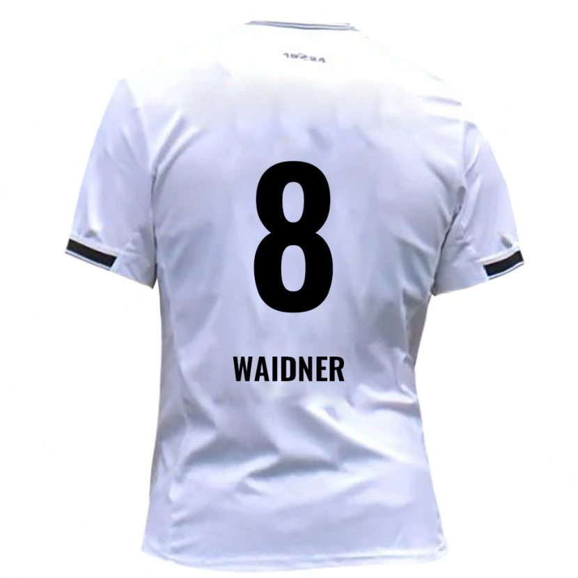 Danxen Kinderen Dennis Waidner #8 Wit Rood Thuisshirt Thuistenue 2025/26 T-Shirt België