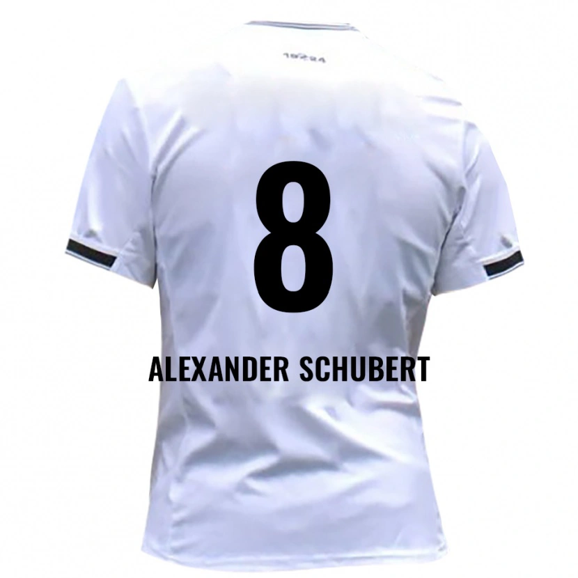 Danxen Kinderen Tristan Alexander Schubert #8 Wit Rood Thuisshirt Thuistenue 2025/26 T-Shirt België