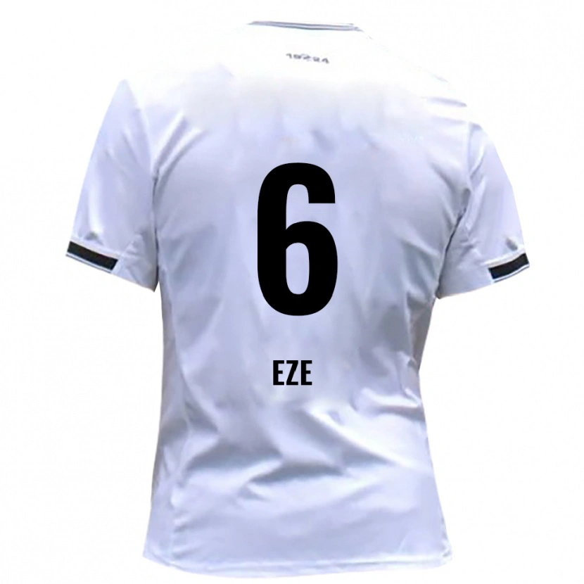 Danxen Kinderen Joshua Eze #6 Wit Rood Thuisshirt Thuistenue 2025/26 T-Shirt België