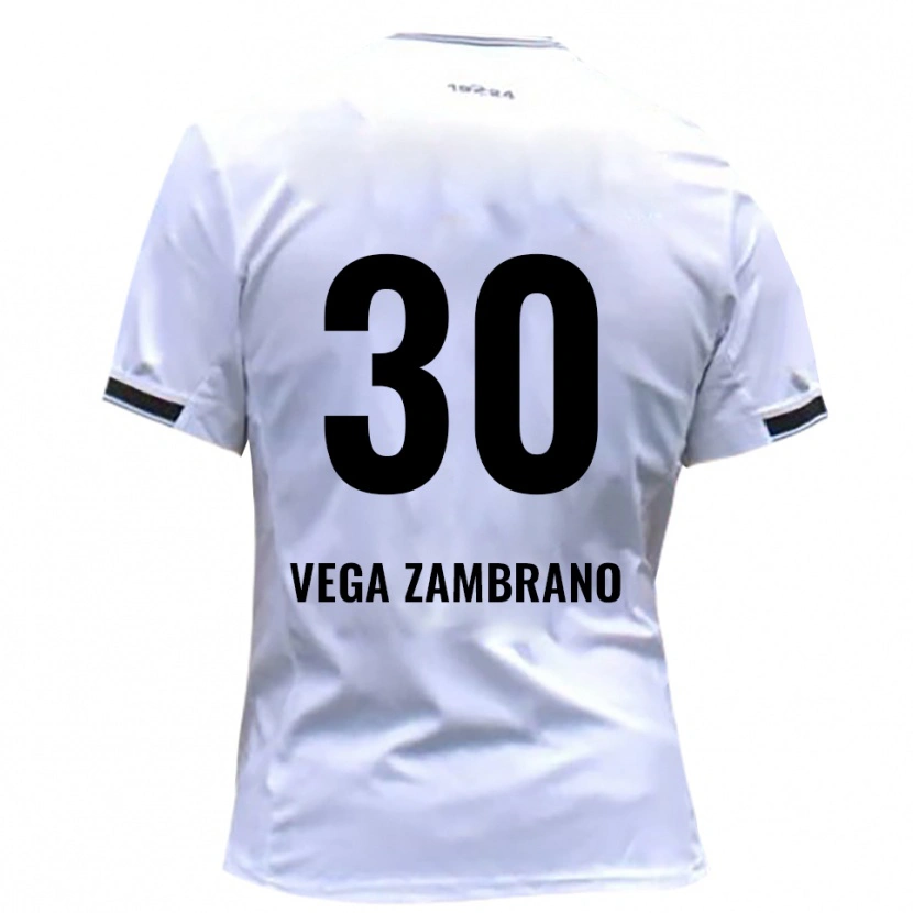 Danxen Kinderen Lian Vega Zambrano #30 Wit Rood Thuisshirt Thuistenue 2025/26 T-Shirt België