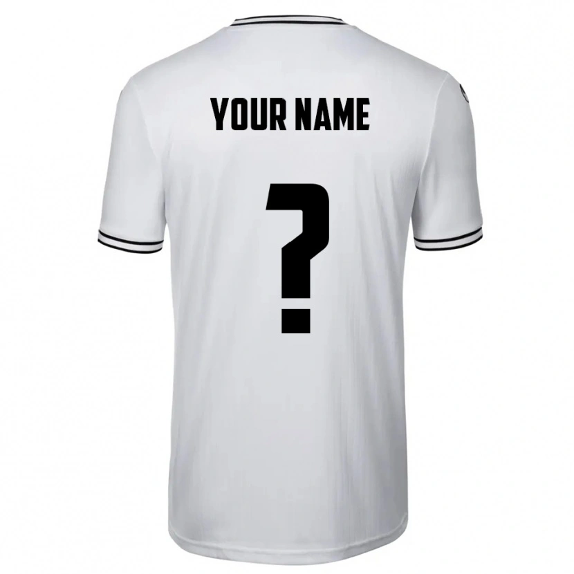 Danxen Kinderen Uw Naam #0 Wit Zwart Thuisshirt Thuistenue 2025/26 T-Shirt België