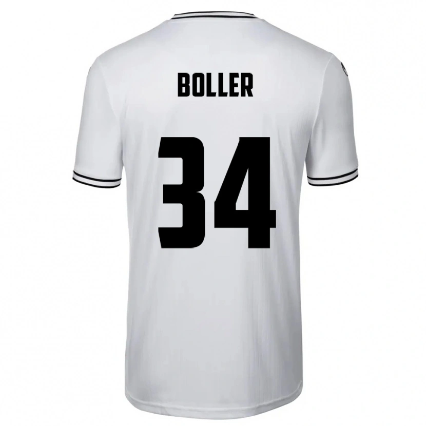 Danxen Kinderen Jan Boller #34 Wit Zwart Thuisshirt Thuistenue 2025/26 T-Shirt België