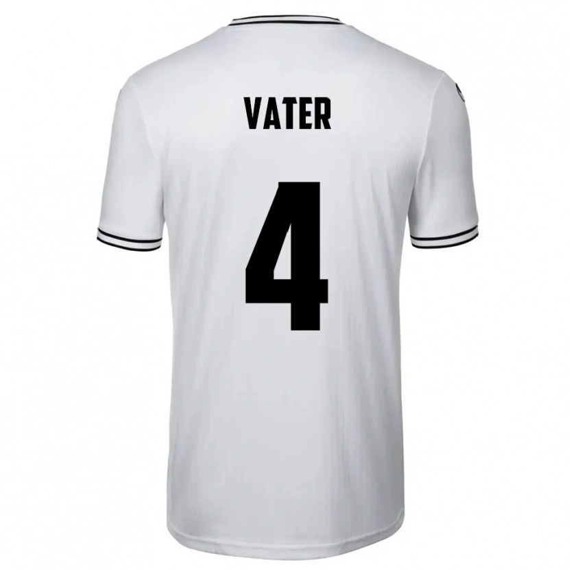 Danxen Kinderen Felix Vater #4 Wit Zwart Thuisshirt Thuistenue 2025/26 T-Shirt België