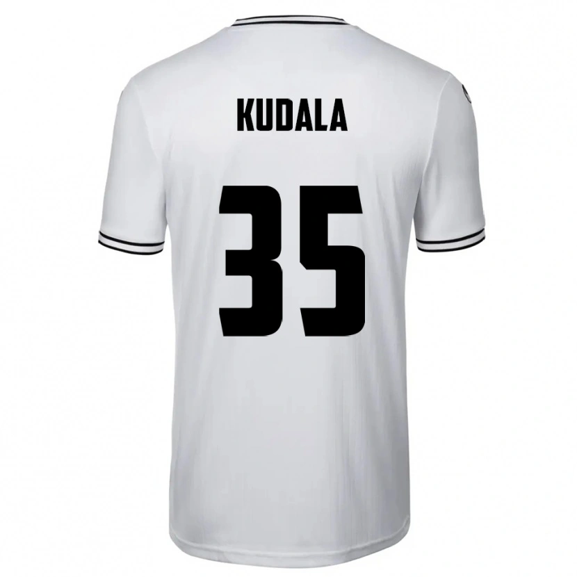 Danxen Kinderen Julian Kudala #35 Wit Zwart Thuisshirt Thuistenue 2025/26 T-Shirt België