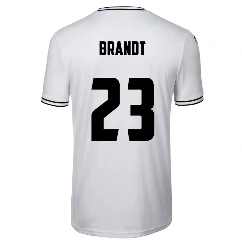 Danxen Kinderen Max Brandt #23 Wit Zwart Thuisshirt Thuistenue 2025/26 T-Shirt België