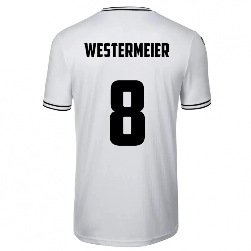 Danxen Kinderen Ben Westermeier #8 Wit Zwart Thuisshirt Thuistenue 2025/26 T-Shirt België