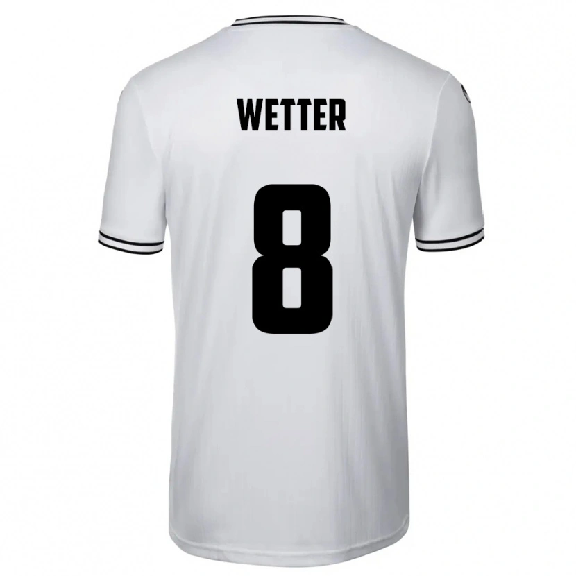 Danxen Kinderen Samuel Wetter #8 Wit Zwart Thuisshirt Thuistenue 2025/26 T-Shirt België