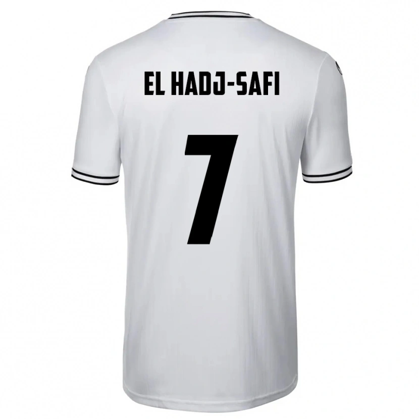 Danxen Kinderen Iljas El Hadj-Safi #7 Wit Zwart Thuisshirt Thuistenue 2025/26 T-Shirt België
