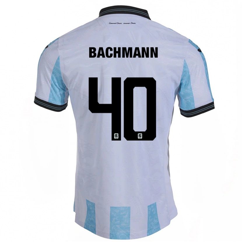 Danxen Kinderen Paul Bachmann #40 Wit Hemelsblauw Thuisshirt Thuistenue 2025/26 T-Shirt België