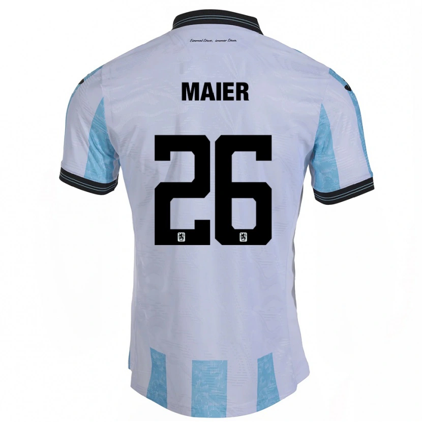 Danxen Kinderen Philipp Maier #26 Wit Hemelsblauw Thuisshirt Thuistenue 2025/26 T-Shirt België
