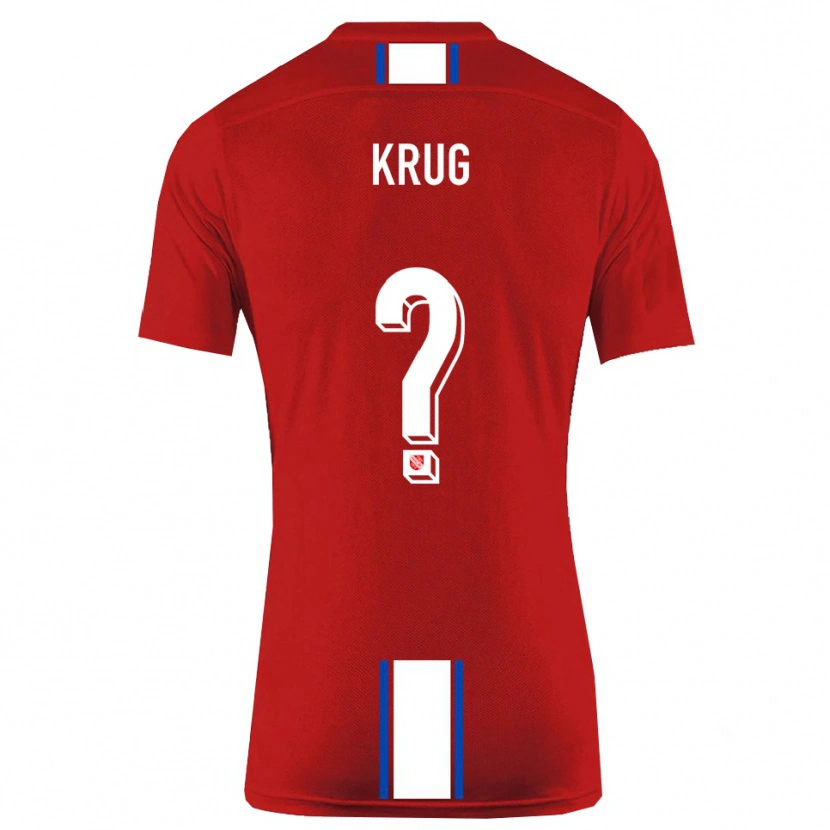 Danxen Kinderen Jannis Krug #0 Rood Wit Thuisshirt Thuistenue 2025/26 T-Shirt België