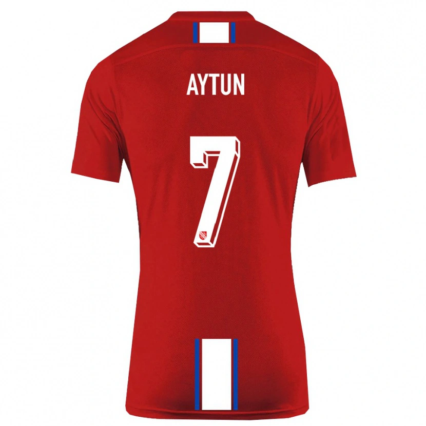 Danxen Kinderen Emre Aytun #7 Rood Wit Thuisshirt Thuistenue 2025/26 T-Shirt België