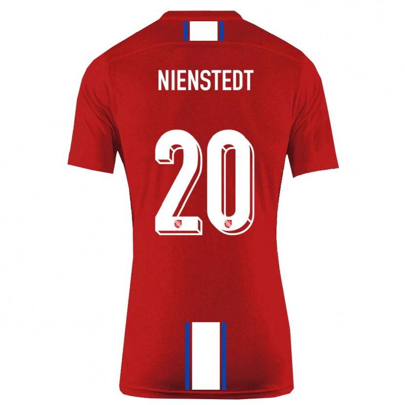 Danxen Kinderen Anakin-Jo Nienstedt #20 Rood Wit Thuisshirt Thuistenue 2025/26 T-Shirt België
